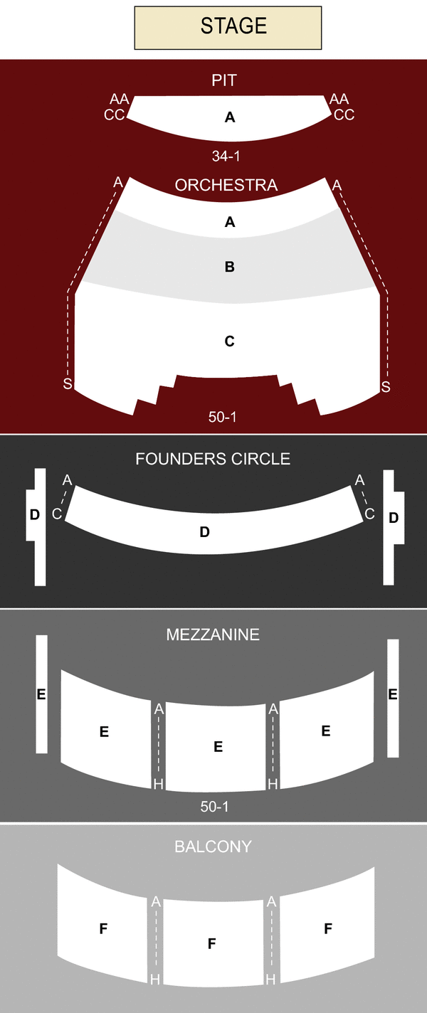 Fred Kavli Theatre, Thousand Oaks, CA Seating Chart & Stage Los